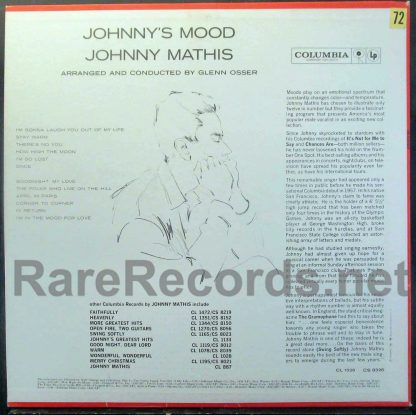 Johnny Mathis - Johnny's Mood u.s. lp