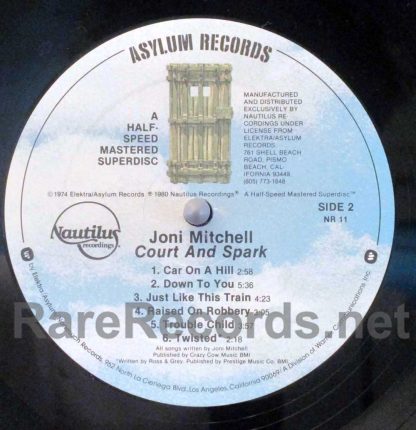 Joni Mitchell - Court and Spark U.S. Nautilus lp