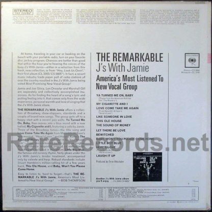 The J's With Jamie - The Remarkable J's With Jamie u.s. lp