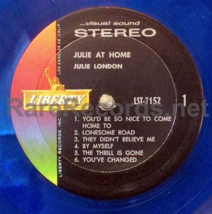 julie london julie at home blue vinyl US. lp