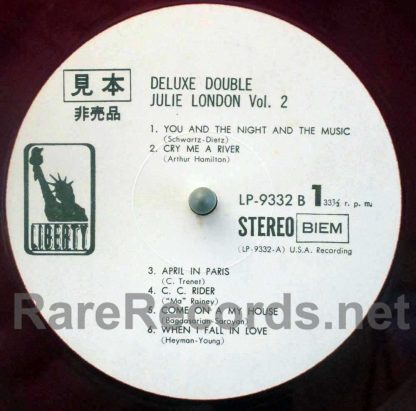 Julie London - Deluxe Double Vol. 2 red vinyl Japan promo lp