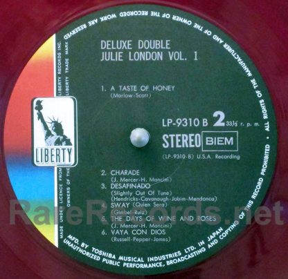 Julie London - Deluxe Double Vol. 1 red vinyl Japan LP