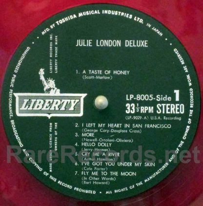 Julie London - Julie London Deluxe Japan red vinyl LP