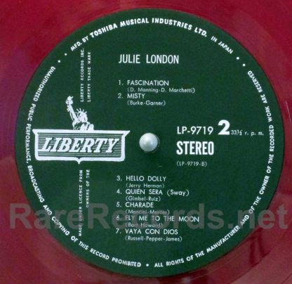 julie london - julie london red vinyl japan lp