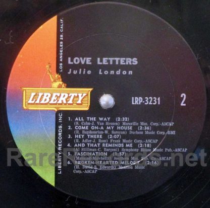 Julie London - Love Letters u.s. mono lp