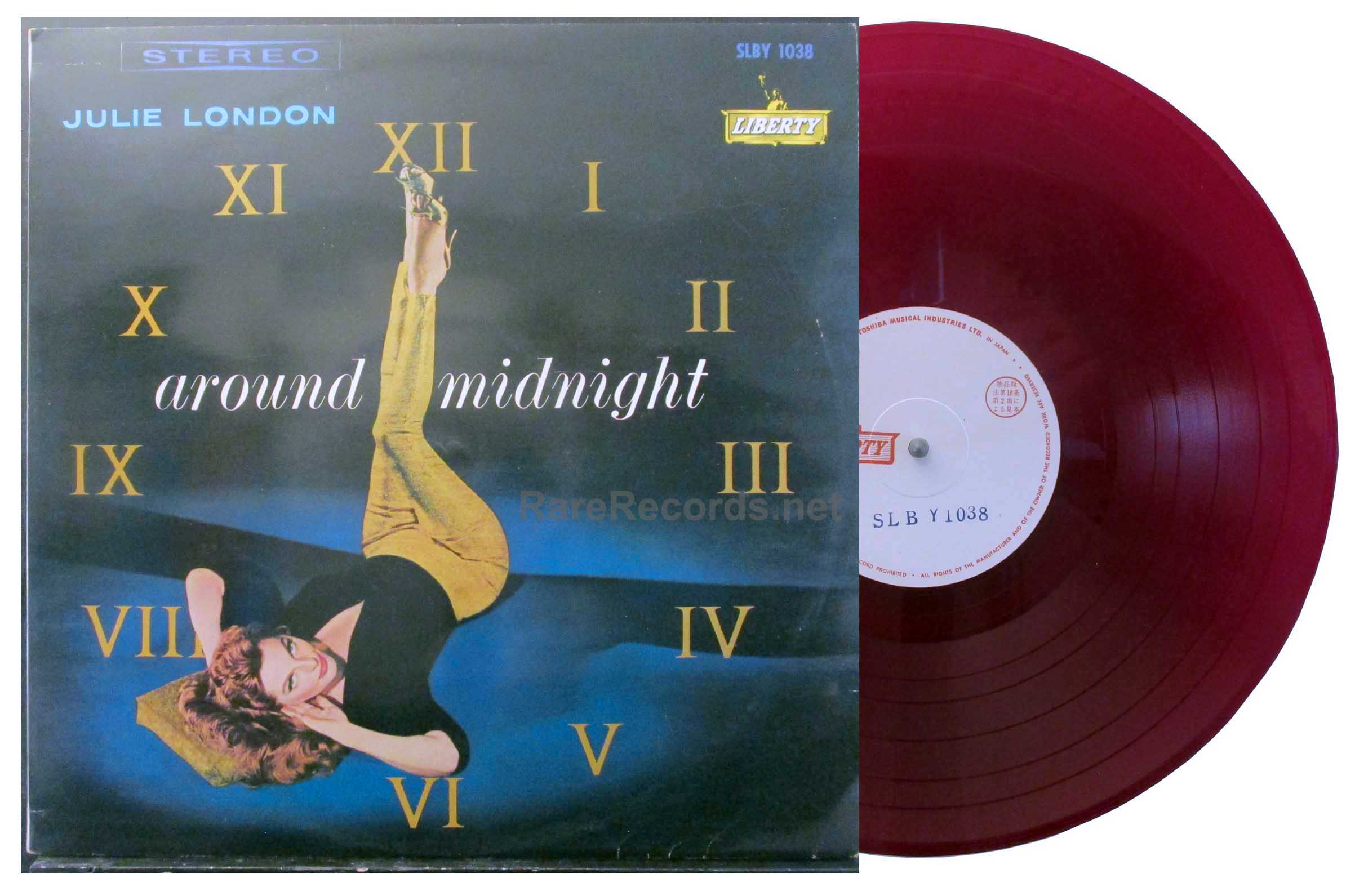 Julie London - Around Midnight Japan red vinyl test pressing LP