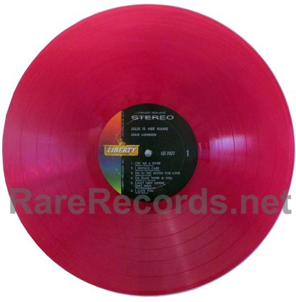 Julie London - Julie is Her Name U.S. red vinyl stereo LP
