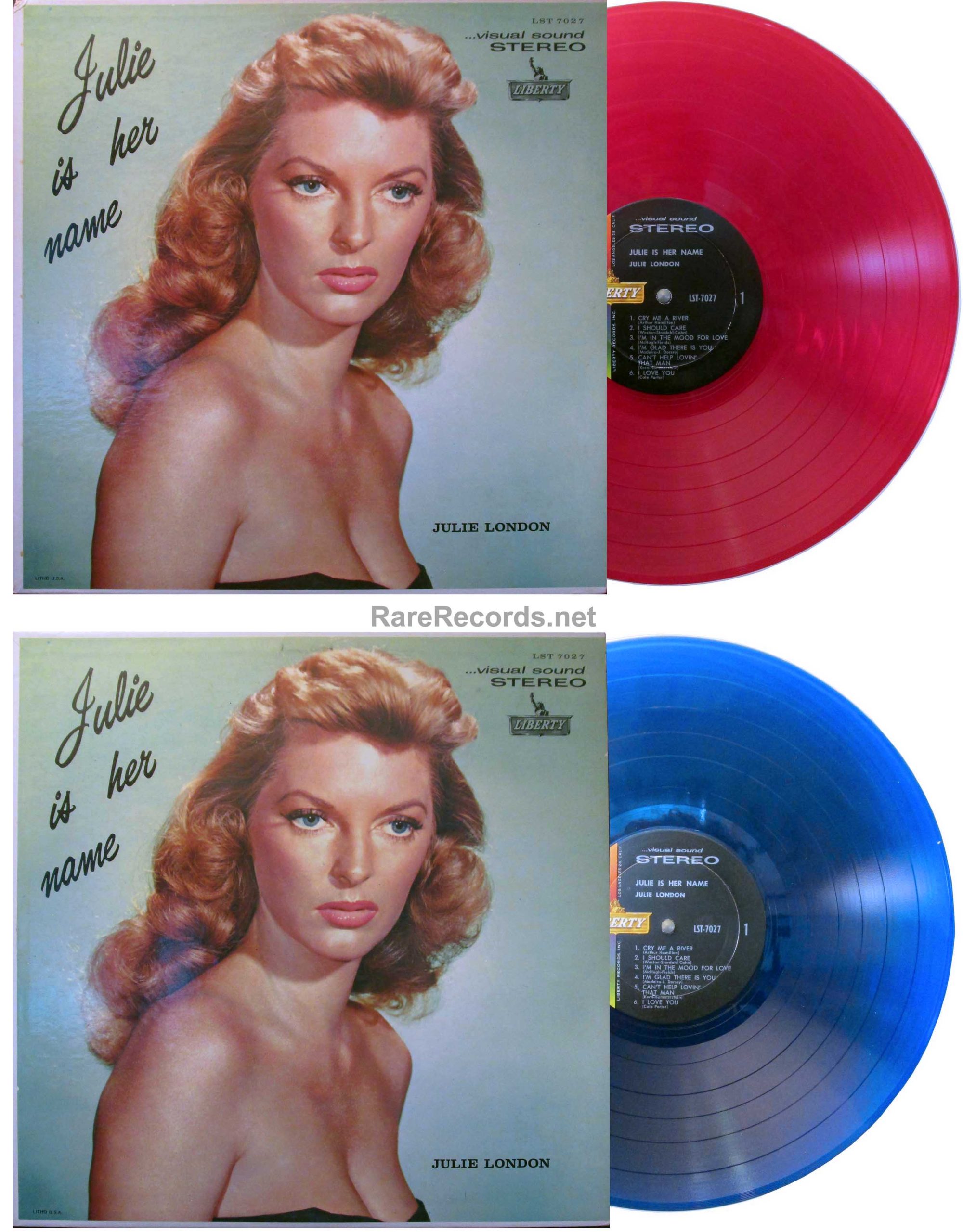 julie london julie is her name u.s. red blue vinyl lp