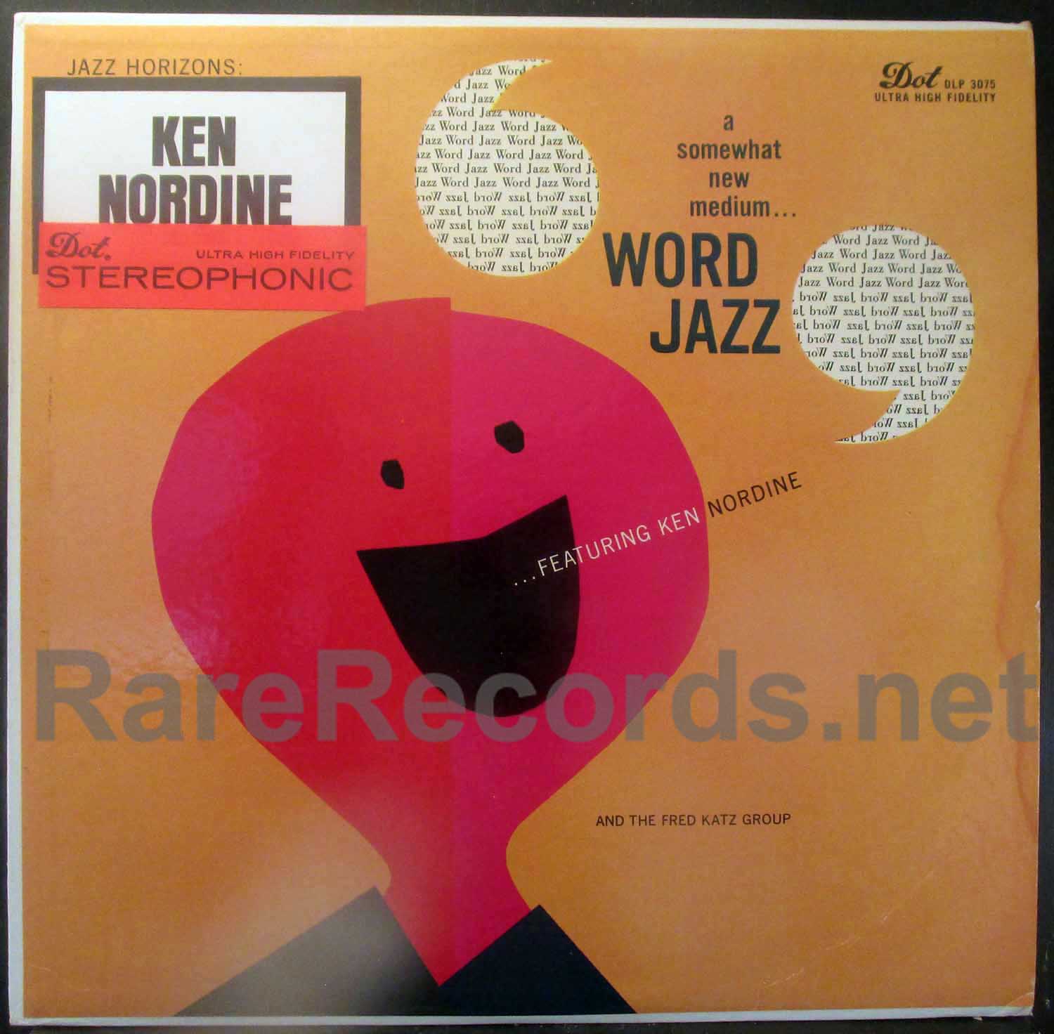 ken nordine word jazz u.s. stereo lp