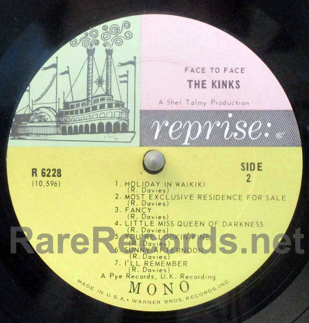 Kinks - Face to Face original U.S. mono LP