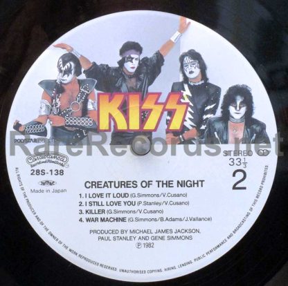 kiss creatures of the night japan lp