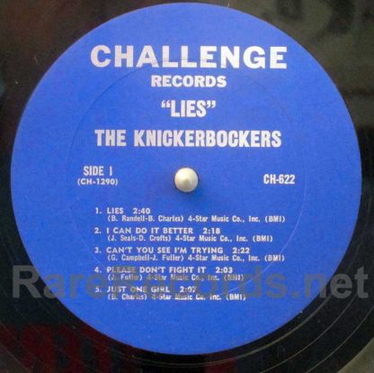 Knickerbockers - Lies U.S. mono LP
