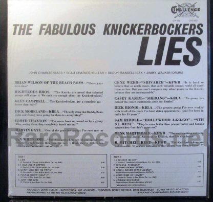 Knickerbockers - Lies original U.S. stereo LP