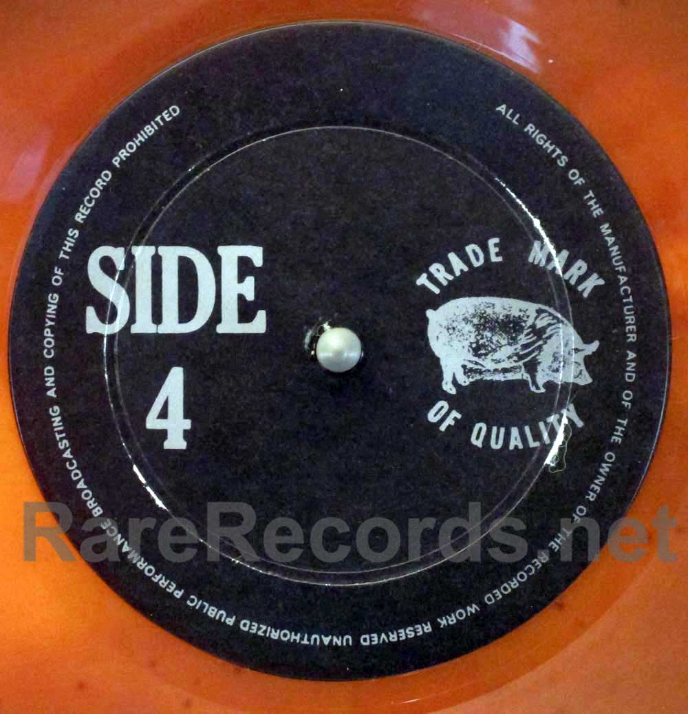 Led Zeppelin - Live on Blueberry Hill 1972 U.S. orange marble/blue vinyl  live Trademark of Quality 2 LP set