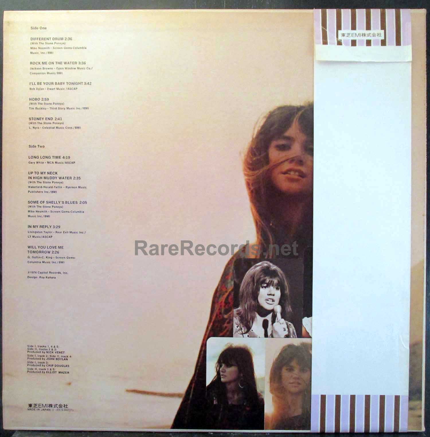 Linda Ronstadt – Different Drum 1975 Japan white label promotional