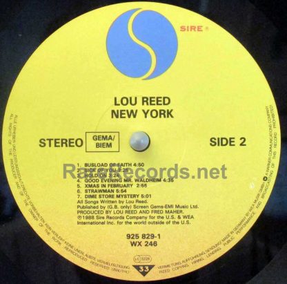 lou reed - new york german lp