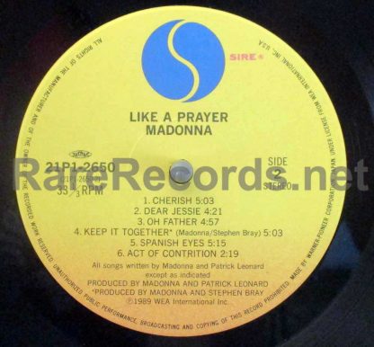 Madonna - Like a Prayer 1989 Japan LP
