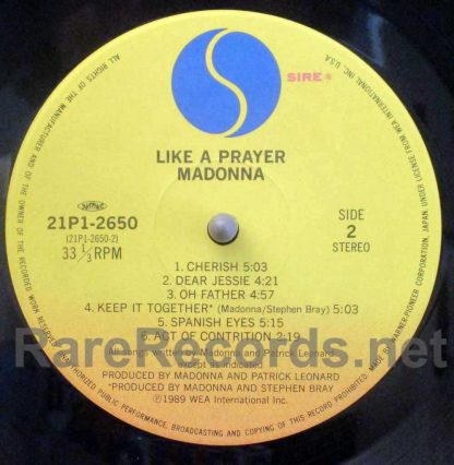 Madonna - Like a Prayer Japan LP
