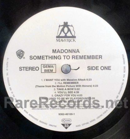 Madonna - Something to Remember 1995 German LP
