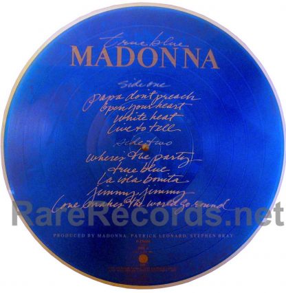 madonna - true blue japan picture disc lp
