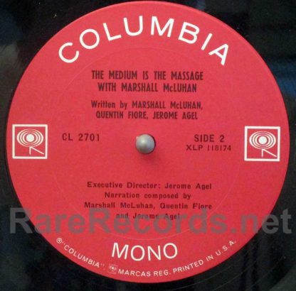 Marshall McLuhan - The Medium Is the Massage U.S. mono promotional LP