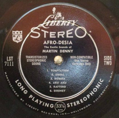 martin denny afro-desia u.s. stereo LP