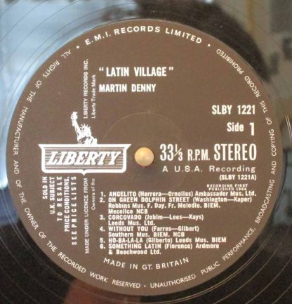 martin denny latin village uk stereo LP