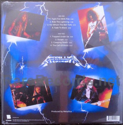 metallica - ride the lightning blue vinyl u.s. lp