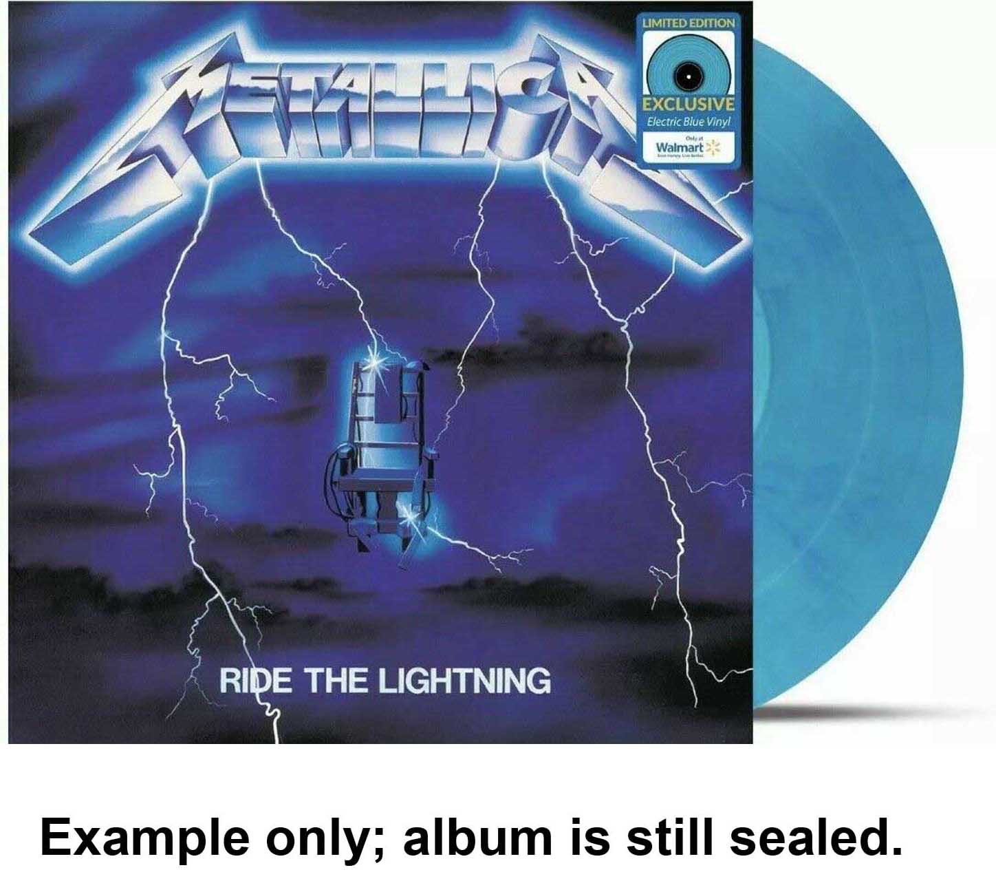 Metallica – Ride the Lightning sealed limited edition blue vinyl
