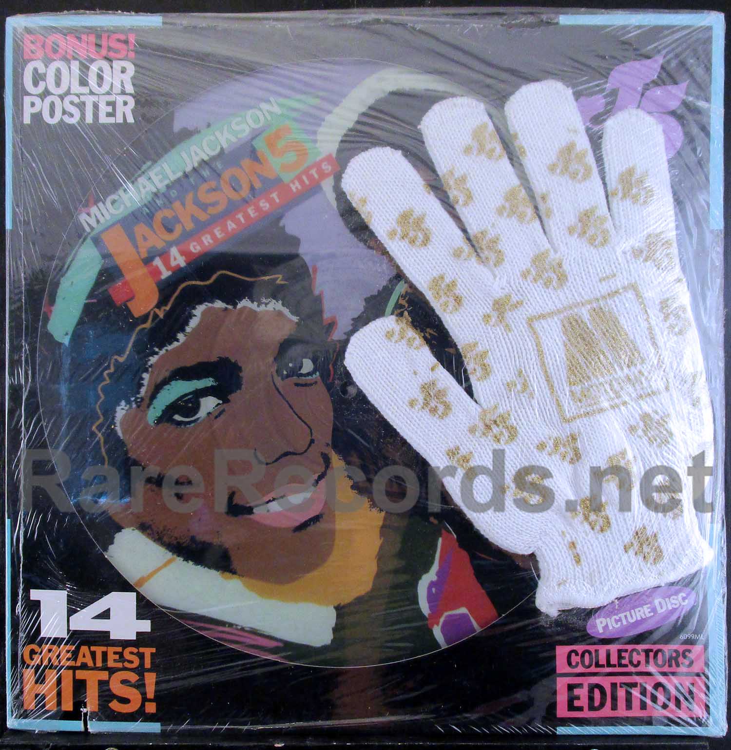 Michael Jackson – 14 Greatest Hits sealed U.S. picture disc LP
