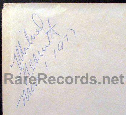 mike nesmith - autographed LP sleeve