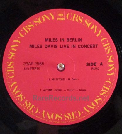 miles davis - miles in berlin japan lp