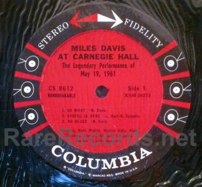 miles davis - at carnegie hall u.s. LP