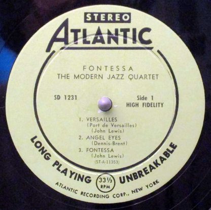 modern jazz quartet fontessa u.s. stereo lp