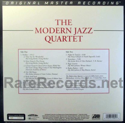 Modern Jazz Quartet - Modern Jazz Quartet Mobile Fidelity LP