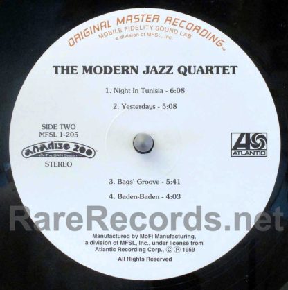Modern Jazz Quartet - Modern Jazz Quartet Mobile Fidelity LP