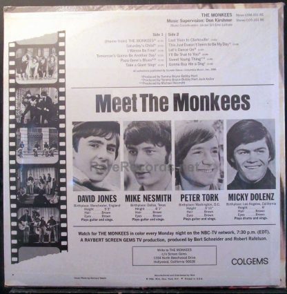 The Monkees U.S. stereo Colgems LP