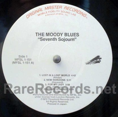 Moody Blues - Seventh Sojourn U.S. Mobile Fidelity lp