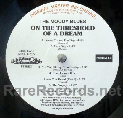 Moody Blues - On the Threshold of a Dream U.S. Mobile Fidelity lp