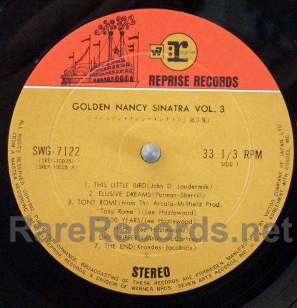 Nancy Sinatra - Golden Nancy Sinatra Volume japan lp