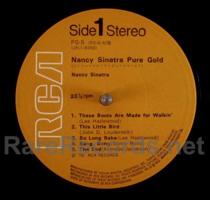 nancy sinatra - pure gold japan lp