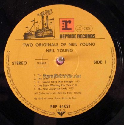 neil young - 2 originals of neil young german lp