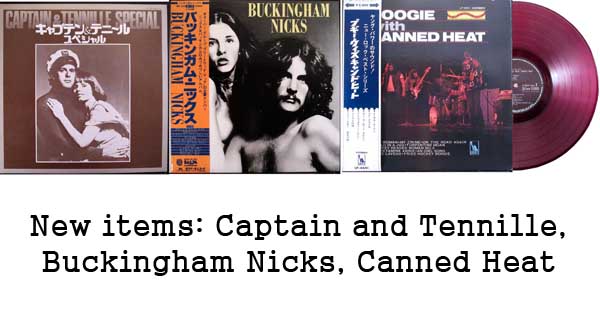 rare records - captain and tennille, buckingham nicks, canned heat
