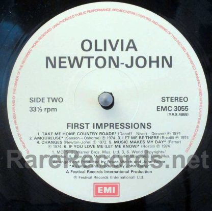 Olivia Newton-John - First Impressions UK LP