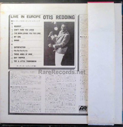 Otis Redding - Live in Europe 1968 Japan LP