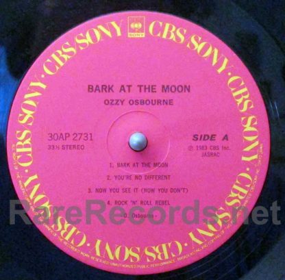 Ozzy Osbourne – Bark At The Moon 1983 Japan LP