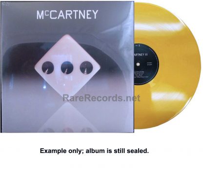 paul mccartney - mccartney III german yellow vinyl LP