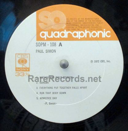 Paul Simon – Paul Simon Japan SQ quadraphonic LP