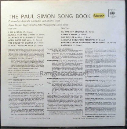 paul simon songbook uk lp