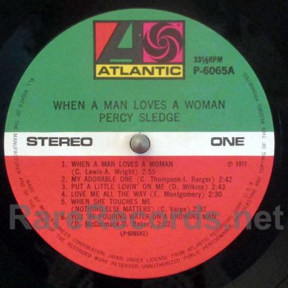 Percy Sledge - When a Man Loves a Woman Japan LP
